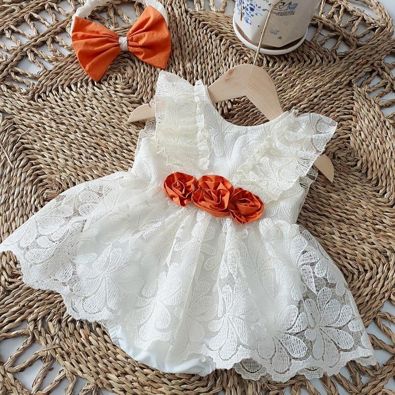 Body váy hoa xinh kèm tuban cho bé gái Áo