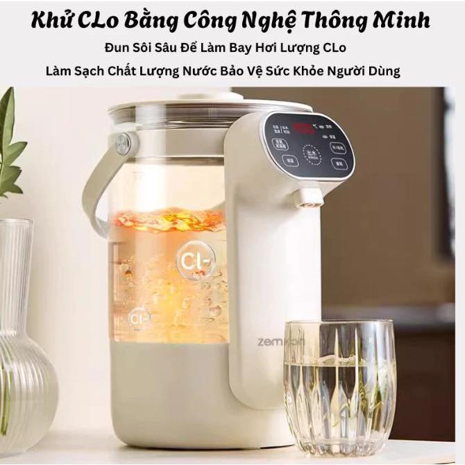 Bình Đun Nước ZEMKON Khử Clo, Pha Sữa, Trà, Cafe Giữ Nhiệt Giữ Ấm Cả Ngày, Tùy Chỉnh Nhiệt Độ Thông Minh M184