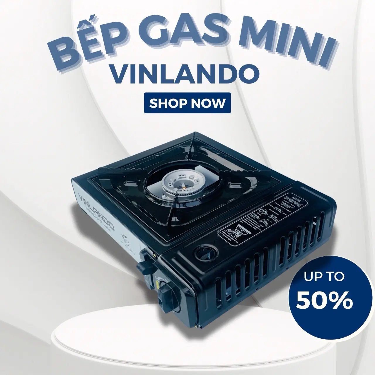 Bếp gas mini du lịch VINLANDO tiết kiệm gas
