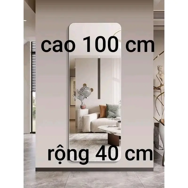GƯƠNG DÁN TƯỜNG cao 100 cm rộng 40cm