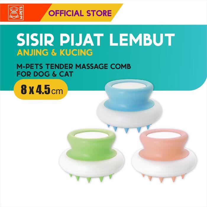Gambar M-Pets Tender Massage Comb -  Sharp Teeth / Sisir Pijat Anjing Kucing - Sisir Pijat Anjing Kucing dari M-Pets Volk Pets Indonesia Kota Tangerang Tokopedia