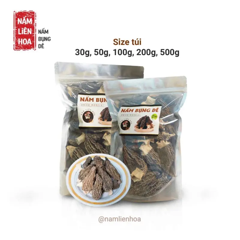 NẤM BỤNG DÊ  30G - 50G Thơm Ngon Thịt Nấm Dày Không Chất Bảo Quản, Chay mặn đều dùng được, Shop Food 1