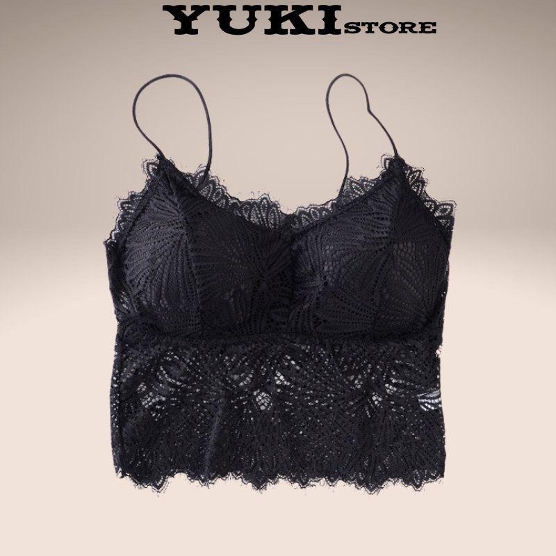 Áo bra ren áo ren 2 dây có mút nguc dáng croptop cho nữ YUKI STORE 2817