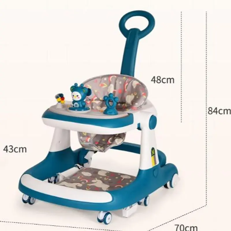 Xe tập đi đa năng chữ U cao cấp nhất, có bàn ăn dặm kèm đồ chơi và đèn nhạc 5