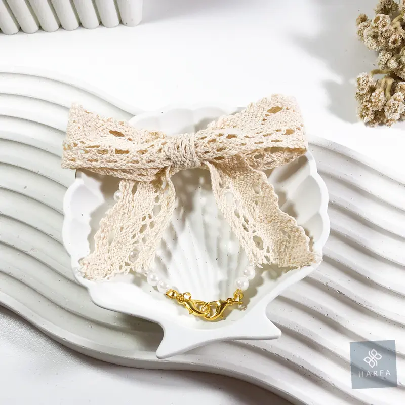 KONEKTOR MASKER PITA RENDA MUTIARA TALI MASKER SAMBUNGAN MASKER PENGAIT MASKER CONNECTOR MASKER PITA 3