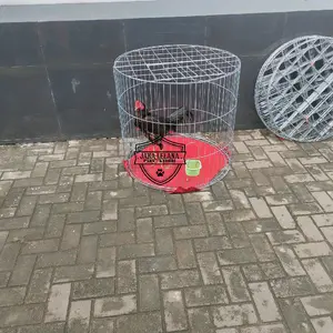 KANDANG AYAM BULAT DIAMETER 80 CM TINGGI 75 CM GALVANIS