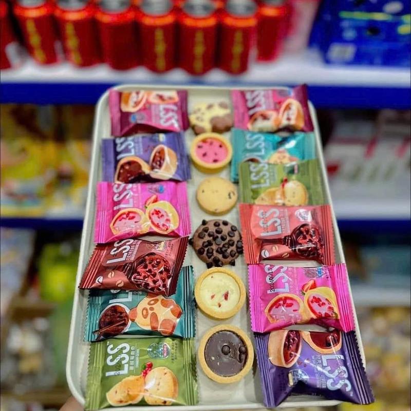 1kg Bánh Quy Bơ Sữa Socola LSS Mix Vị Socola Chip Bánh Quy Socola - Sữa Mix Vị Nhiều HÌnh chocochip banh