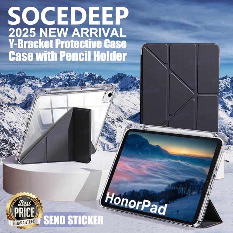 SOCEDEEP สำหรับกรณี Y-Folding สำหรับ HonorPad 10 9 12.1 X9a 11.5 Honor Pad X9A 10 9 X8a X9 11.5 กรณี