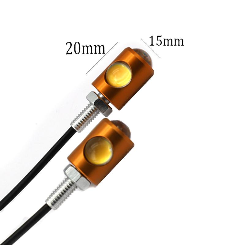 Product Introduction of 2Pcs LED Motorcycle Signal Lamp Super Bright LED Car Number License Plate Bolt Screw Tail Rear Light Brake Fog Lamp Bulb 9