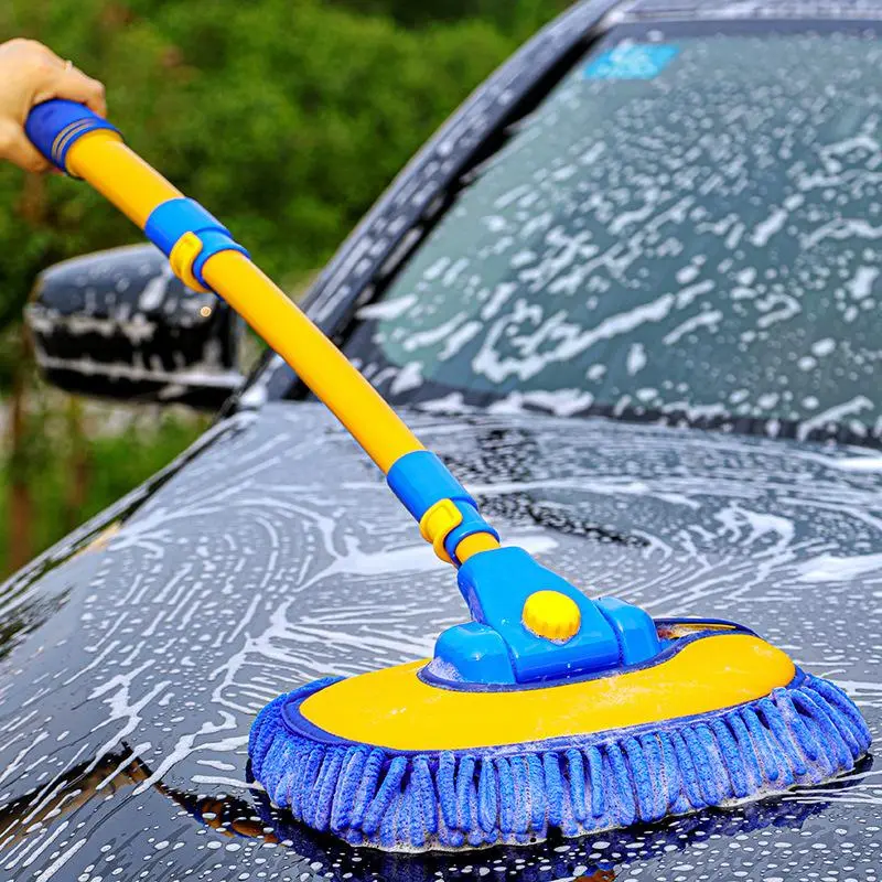 Car Wash Mop Brush, Retractable Car Wash Tool, Portable Car Wash Tool, Car Cleaning Tool, Professional Car Wash Accessories 6