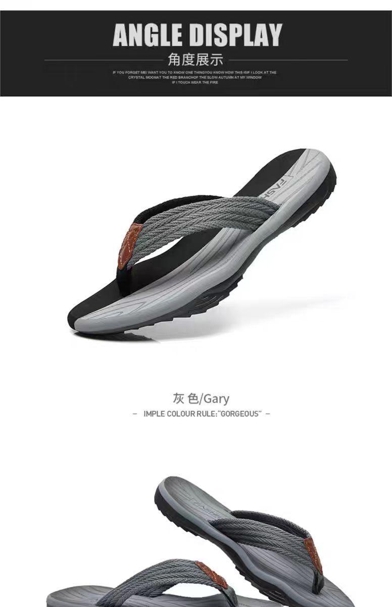 Product Introduction of Dép Xỏ Ngón Mùa Hè Cho Nam, Có Thể Đeo Ngoài Trời, Chống Trượt, Độ Đàn Hồi Cao, Đế Mềm, Sọc, Phong Cách Người Nổi Tiếng Trên Internet, Chống Mài Mòn, Thích Hợp Cho Các Cặp Đôi, Hàng Mới Về Năm 2024 15