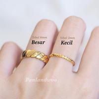 Gambar Panlandwoo - Cincin Titanium Wanita Pazia - Cincin Cewek Aesthetic Mewah Elegan Korean Style Rings dari Panlandwoo Kota Bandung 4 Tokopedia
