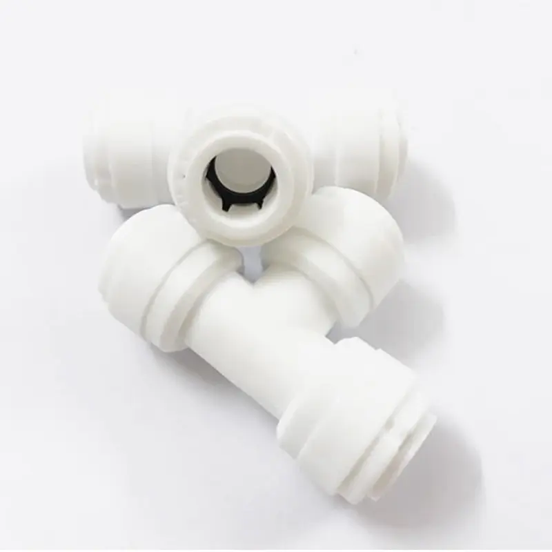 T cân 3 đầu phi 6mm - 10mm nối nhanh, tê đều nối nhanh phi 6 & 10 cút máy lọc nước 2