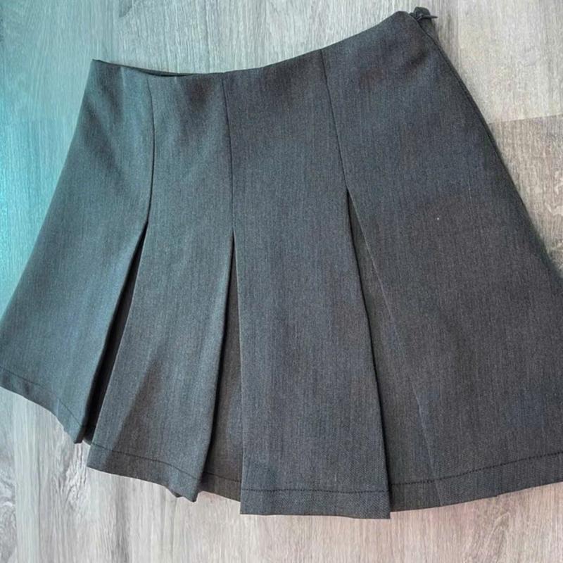 Chân Váy Xếp Ly Bản To Dáng A Ngắn Chất Kaki Mềm Ép 2 Lớp Dày Dặn có Quần Bảo Hộ THUS5322 2