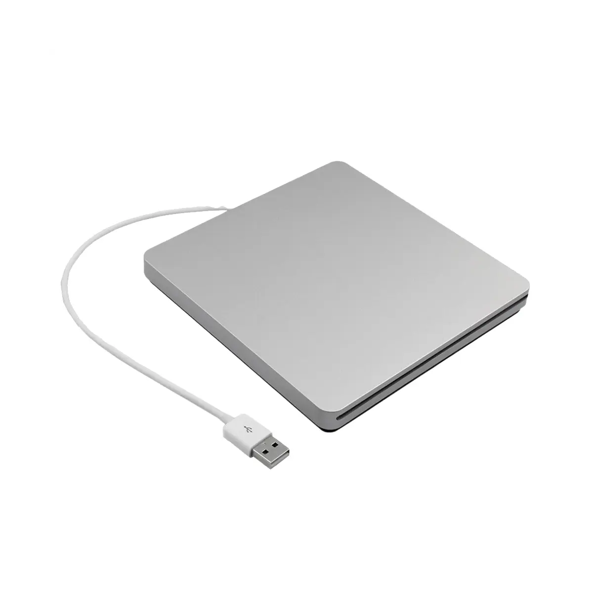 External DVD Drive USB 2.0 Portable CD DVD +/-RW Drive DVD Burner for Laptop Pro Air Windows 7/8/10 Silver