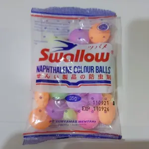 Kamper Swallow Naphtalene Colour Balls / Warna 35g    -    Toko Baru 227