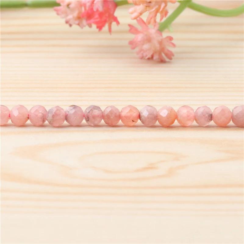 Product Introduction of Natural Stone Garnet Rudy Citrine Malachite Opal Tourmaline  Round Faceted Beads Size 2 3 4MM For Jewelry Making Diy Bracelet 23