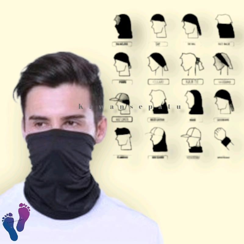 Masker Baff Polos dan Motif Multi Fungsi Yang - Mancing Katun Spandek 5
