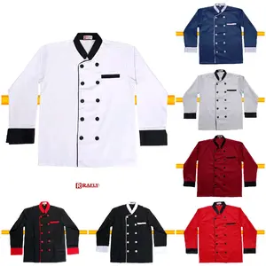 Chef Jacket - Baju Koki Lengan Panjang Pria Wanita - Seragam Koki Chef - Rafly Jaya