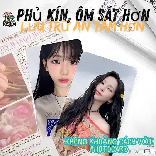 [DINO TCG]  bọc thẻ bài cardgame siêu dày bảo vệ  idol thần tượng Kpop - Set 50 chiếc one piece sleeve card 3