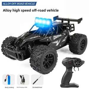 VIVI  Mobil RC Offroad 2.4GHz dengan Lampu LED & Suspensi Tahan Guncangan, Mainan Remote Control Bisa Dicas, Cocok untuk Bermain di Luar Ruangan
