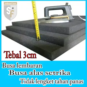 Busa lembaran 3cm.Busa hitam.Busa alas setrika Portabel Rumah Tangga Hitam teliti saat order