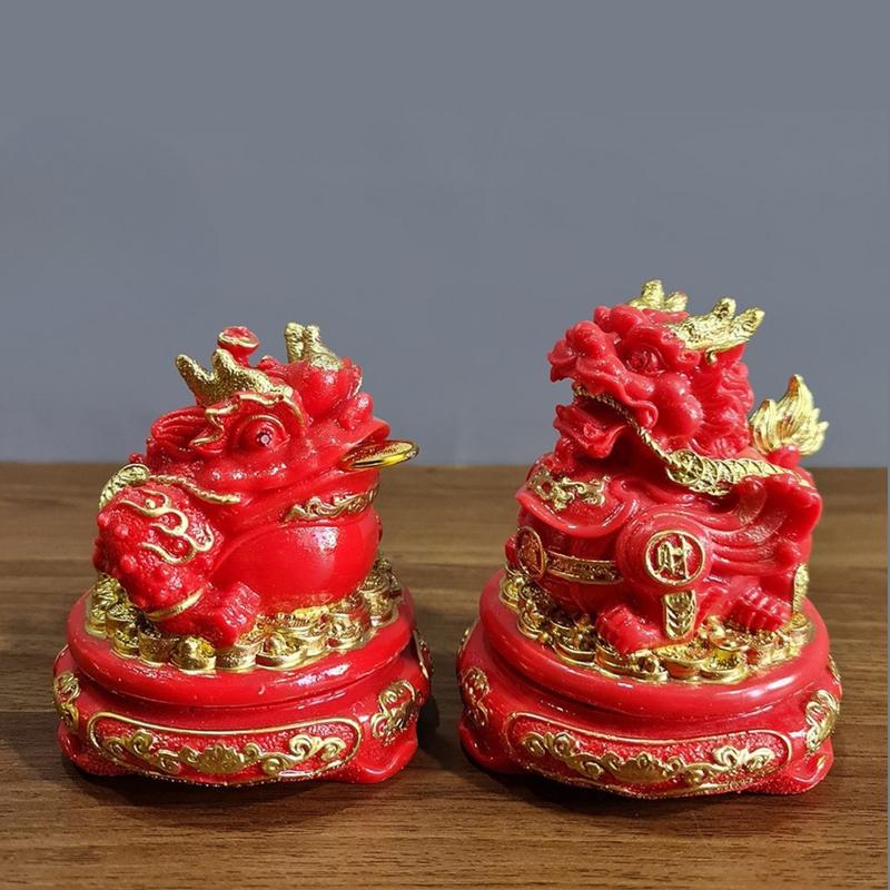 Linh vật phong thủy thiềm thừ tỳ hưu ngọc cao 11 - 12cm đế xoay để ban thần tài chiêu hút tài lộc may mắn Decor Phòng Trang Trí Nhà và Phòng làm việc