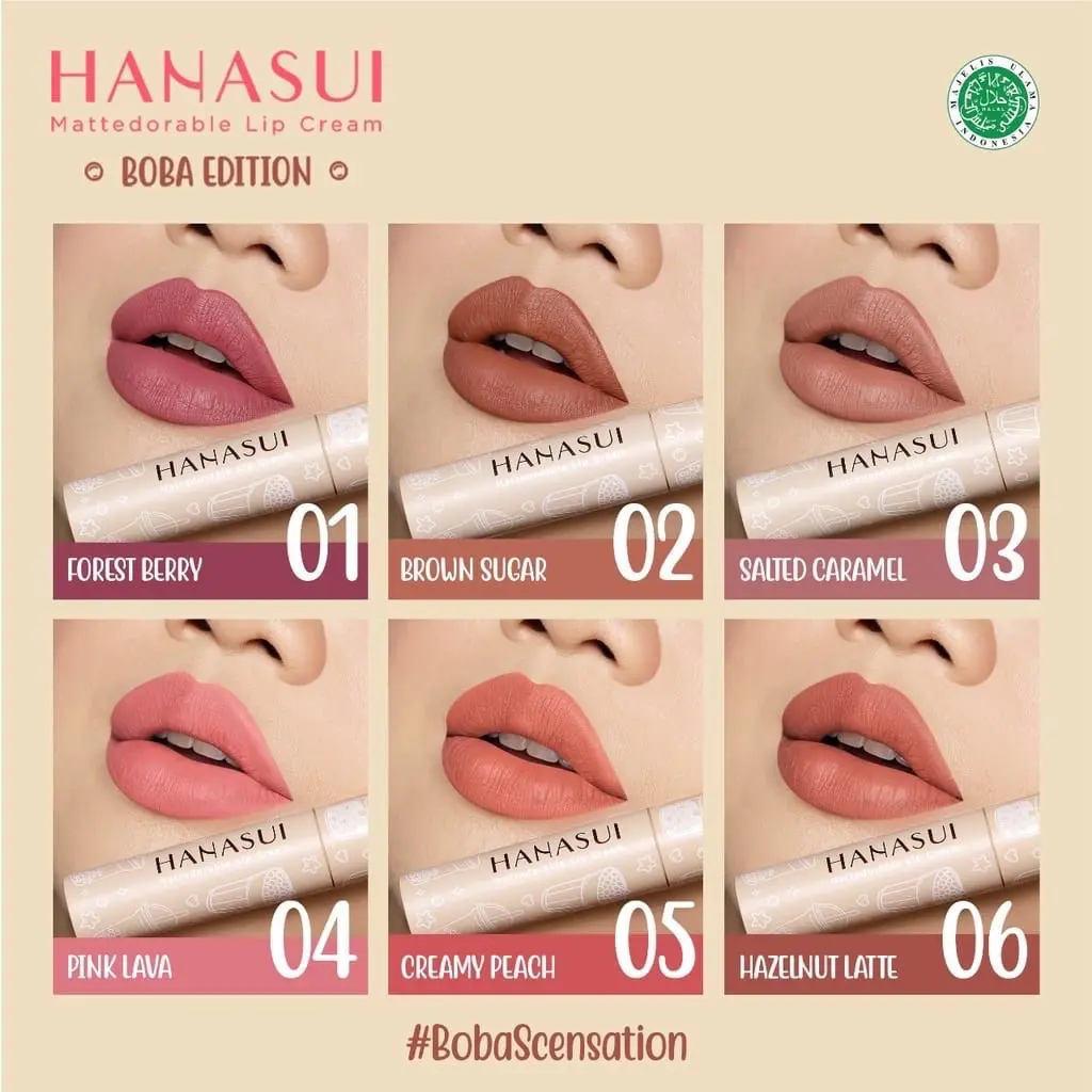 HANASUI Lipcream Boba Edition