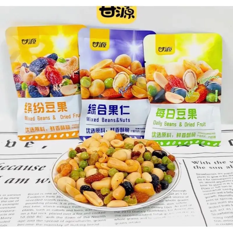 ￼Combo 30 gói hạt dinh dưỡng mix vị Ganyuan,Hạt ngũ cốc sấy khô tẩm vị nội địa  Food Snack 5