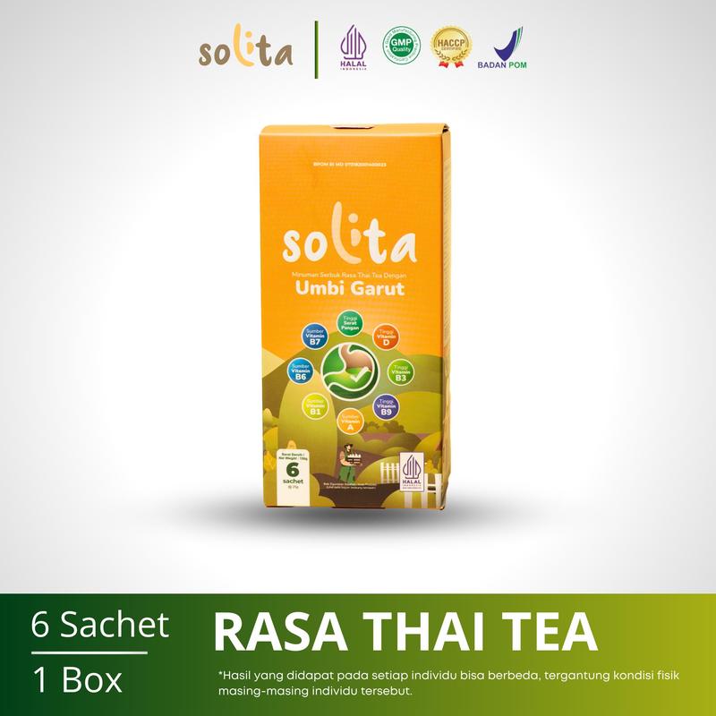 Solita Umbi Garut Thai Tea Travel Pack isi 6Sachet 1