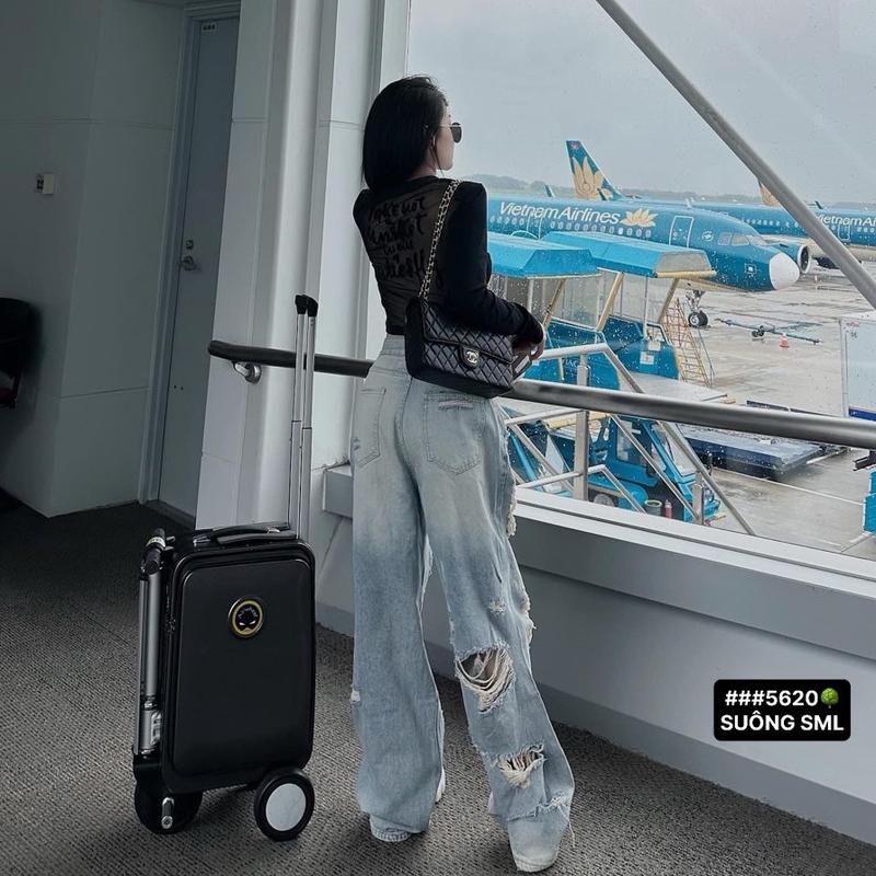  Quần jean suông girl phố xước nhiều mã 5620 dài 106-107cm quan  jeansuong 