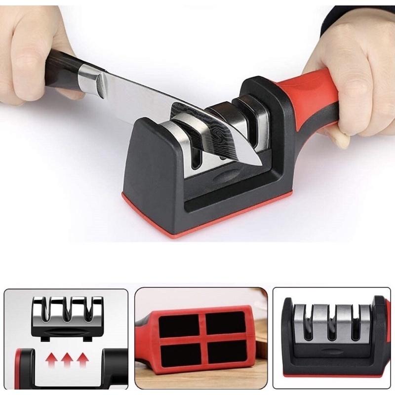 Pengasah Pisau Gunting Dapur Knife Sharpener Swift Sharp Alat Penajam Benda Tumpul 3IN1 3 MODE / ALAT ASAHAN PISAU GUNTING 3 STEP / ALAT ASAH PISAU PENAJAM PISAU SAYUR DAPUR 2