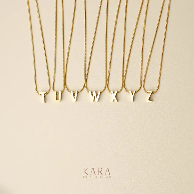KARA - Alphie Kalung Liontin Alphabet Huruf | Stainless Steel 316L 7