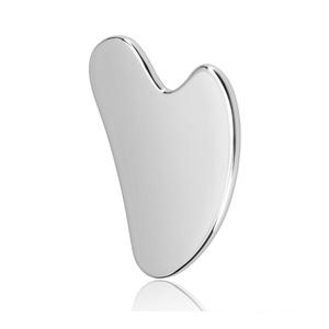 Raspador de Gua Sha de Acero Inoxidable, Herramienta de Masaje Guasha para Cara Cuello Cuerpo, Tabla de Guasha para Cuidado de la Piel Facial, Masajeador Facial