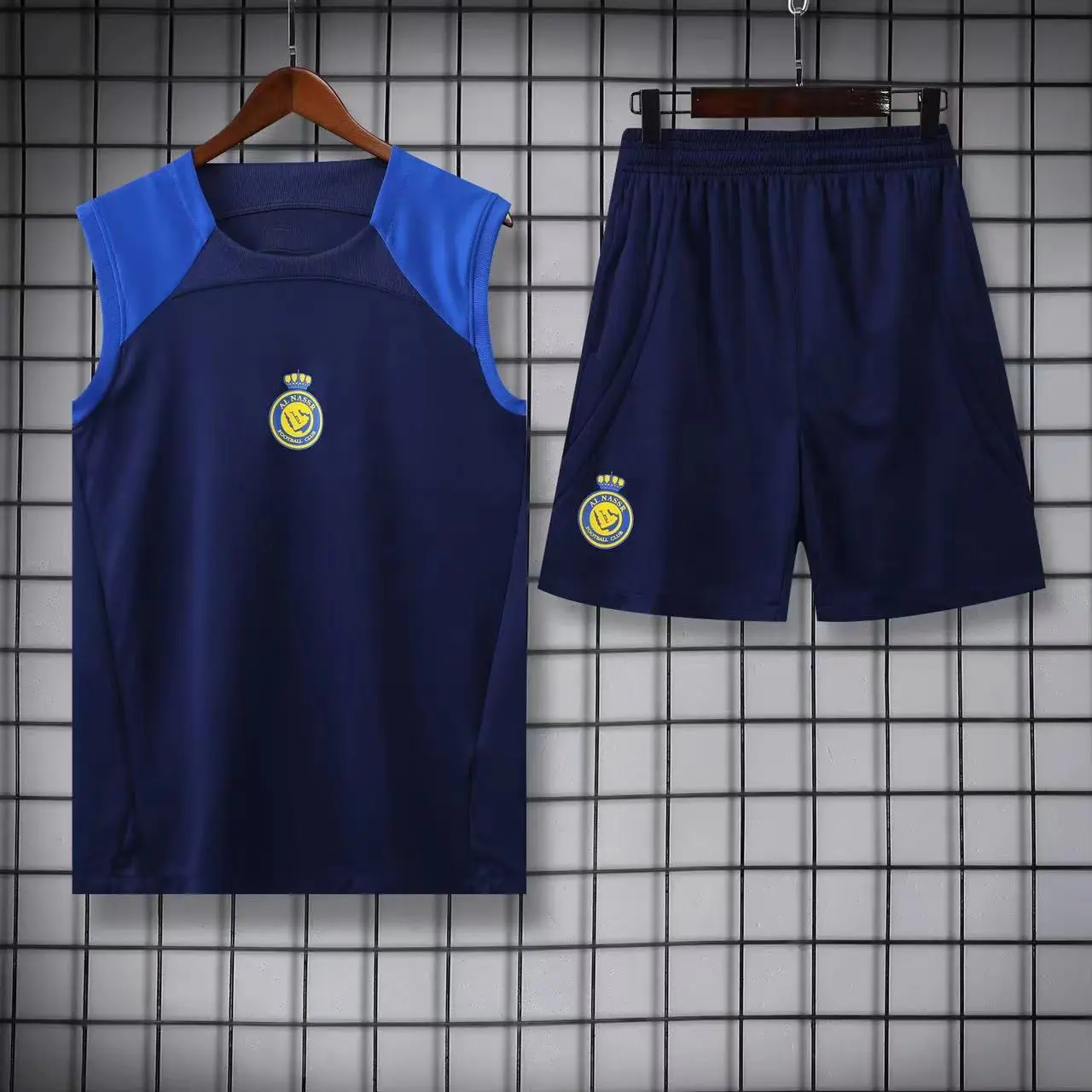 Saudi Arabia Riyadh Victory Crescent Training Wear Jersey No. 7 C Luo No. 10 Neymar Pre-Match Vest Soccer Uniform