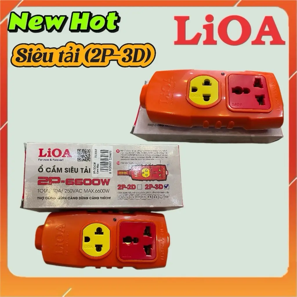 Ổ cắm siêu tải chính hãng LIOA ,không dây