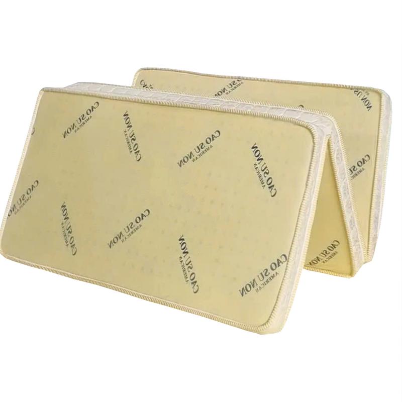 Nệm gấp 3 dày 10cm cao su non American - TẶNG 2 gối nằm gòn ép hơi - Loại gấp 3 - Đủ size - Giao hàng nhanh toàn quốc