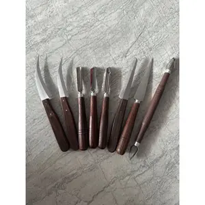 Pisau Garnish / Pisau ukir buah / Pisau carving isi 7 + pisau tarik thailook