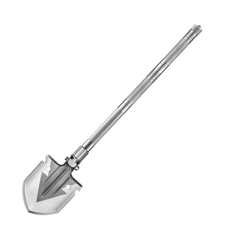 （Outdoor products} Ngoài Trời Kỹ Sư Xẻng Gấp Gọn Đa Chức Năng Xẻng Xe Gắn Quân Khí Xẻng Thép Mangan Câu Cá Tiện Lợi Thiết Bị Cắm Trại 3