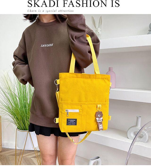 Product Introduction of [In Stock] Shoulder Bag, Handbag, Crossbody, Canvas Material, Fashion, Cute, Campus, Large Capacity 15