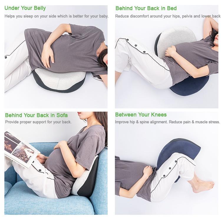 Bantal Ibu Hamil Premium Memory Foam | Maternity Pregnant Pillow Empuk Katun 2