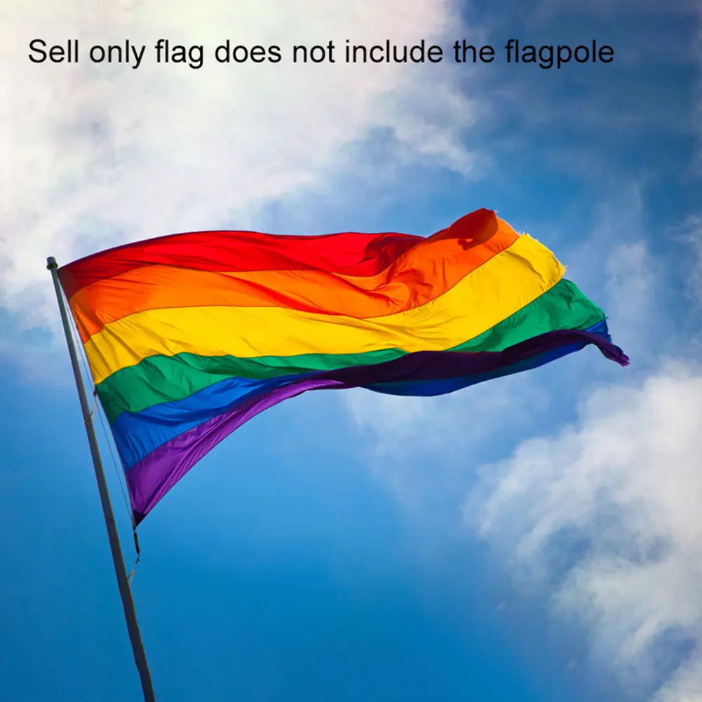 Cờ LGBT Cầu Vồng Đầy Màu Sắc, 60X90Cm, Hòa Bình, Đồng Tính Nam, Đồng Tính Nữ, Biểu Ngữ Diễu Hành, Trang Trí