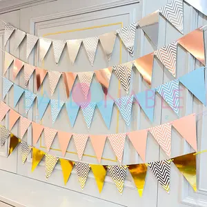 Bunting Flag Banner Segitiga / Banner Segitiga Zig - Zag