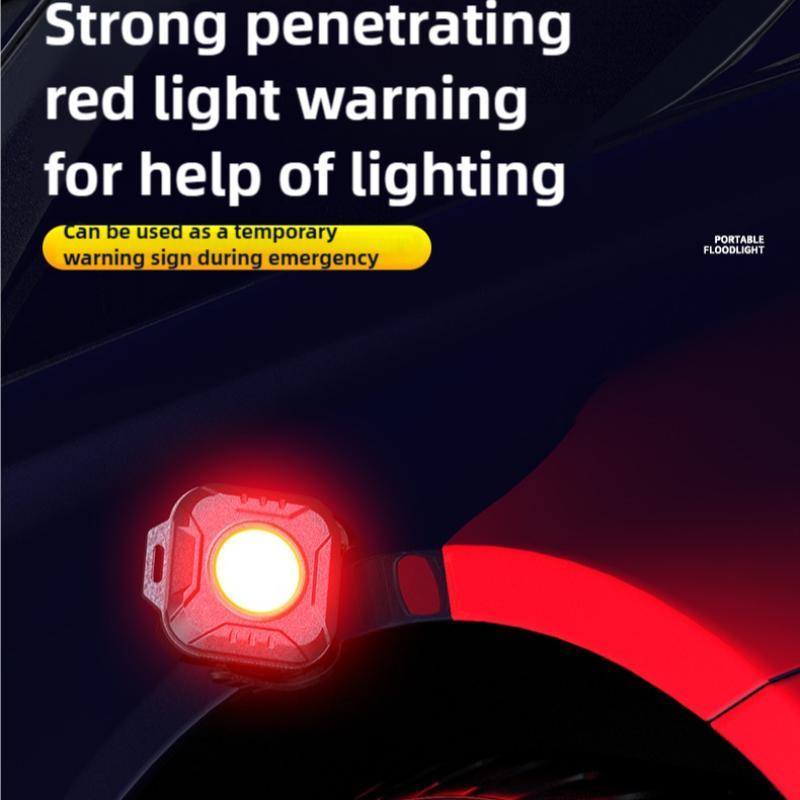 Portable Work Light, 1200mAh Rechargeable Magnetic Work Light, Multifunctional Portable Mini Light for Outdoor Camping Travel 5