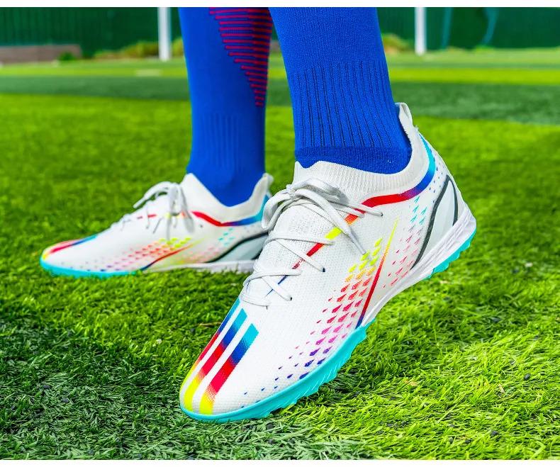 Product Introduction of Soccer shoes for men fashion sneakers football shoes century Cup same new Messi long spike broken nail professional football shoes sport running shoes big size 35-45 44