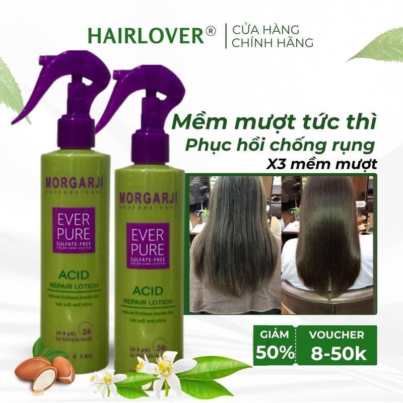 Xịt Dưỡng Tóc Collagen Keratin Morgarji250ML Phục Hồi Tóc Khô Xơ Hư Tổn Mềm Mượt, thơm lâu, bảo vệ tóc khỏi nhiệt, chống trẻ ngọn, bảo vệ màu tóc chuẩn Salon Women Chính Hãng