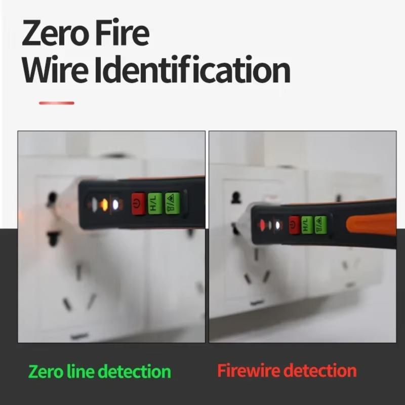 Non-contact Voltage Tester 12-1000V AC /DC Pen Circuit Electric Indicator Wall Tool With Flashlight Buzzer 2