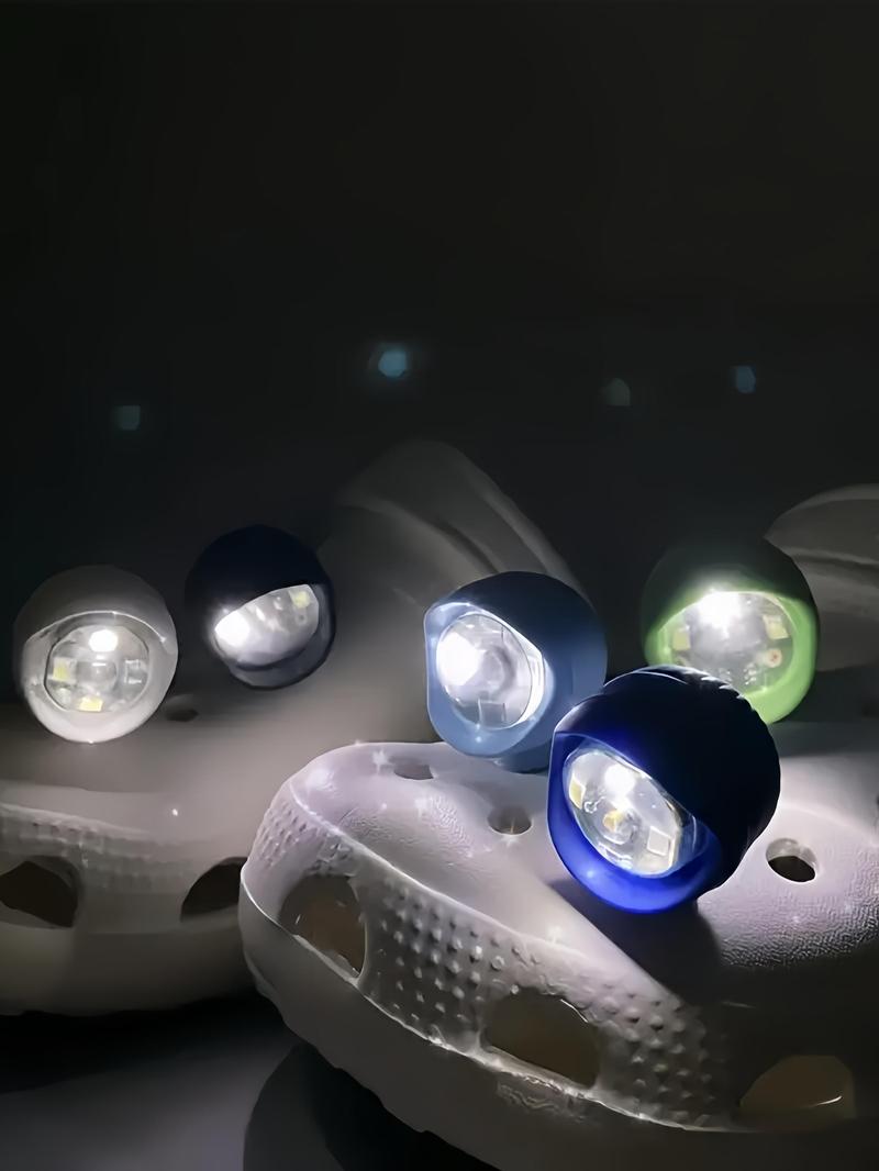 Product Introduction of Cute Cartoon Design Led Shoe Light, 2 Counts Waterproof Shoe Decoration Light, Portable Shoe Decoration Charms for Outdoor Activities, Unique Birthday Gift 0