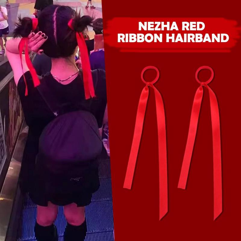 Product Introduction of Ne Zha 2 Cartoon Cute Ball Ribbon Hair Accessories Children's Performance Activity Prop 21
