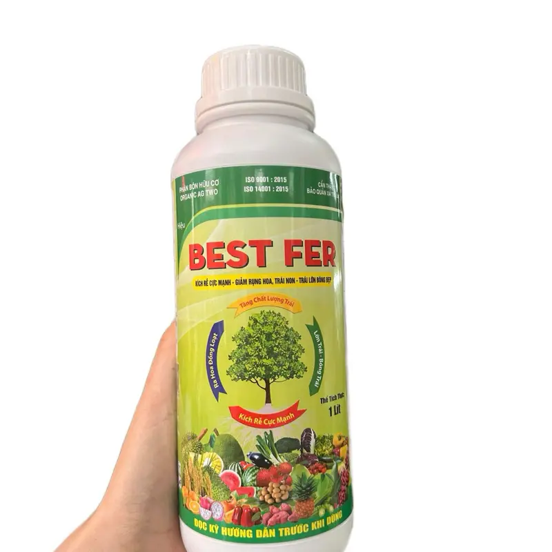 Best Fer phân bón hữu cơ OGANIC cung cấp đầy đủ dinh dưỡng ở dạng dễ tiêu cho cây trồng, bổ sung nhiều nguyên tố vi lượng thiết yếu giúp cây sinh trưởng khỏe, năng suất cao… 0
